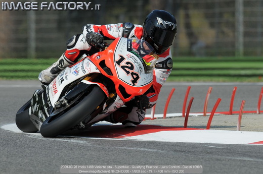 2009-09-26 Imola 1468 Variante alta - Superbike - Qualifyng Practice - Luca Conforti - Ducati 1098R